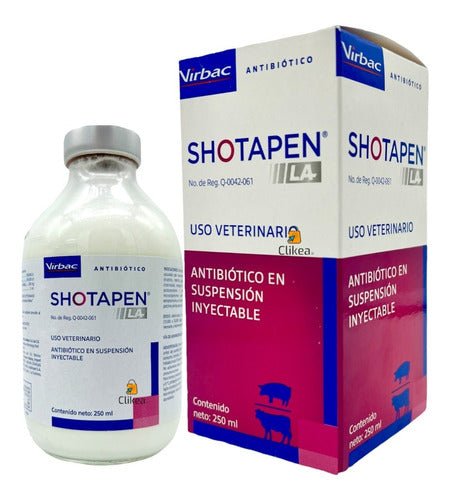 Shotapen L A Virbac Antibiotico 250 Ml CLIKEA PETS shotapen-l-a-virbac-antibiotico-250-ml-clikea-pets