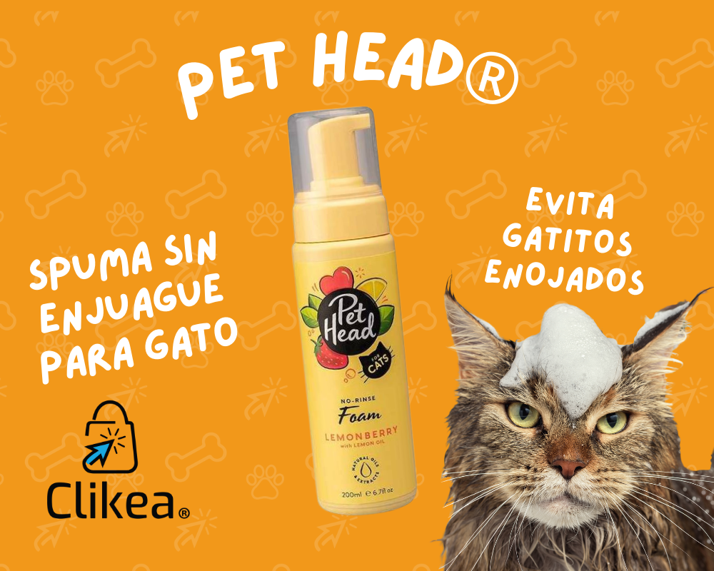 Refresca el Pelaje de tu Gato con la Espuma Sin Enjuague Lemonberry de Pet Head
