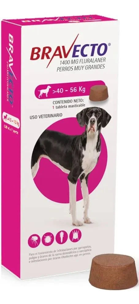 Bravecto Perro 40 a 56 kg - 1 tableta