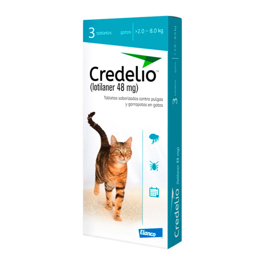 Credelio 2 a 8 KG Para gatos 3 Tabletas masticables