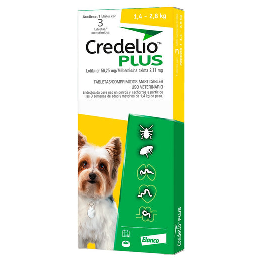 Credelio Plus 3 Tabletas para Perros - Talla a Elegir