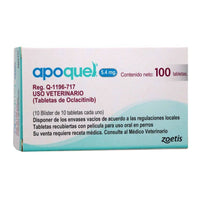 Foto de referencia: Zoetis Apoquel 5.4 mg Caja con 100 Tabletas