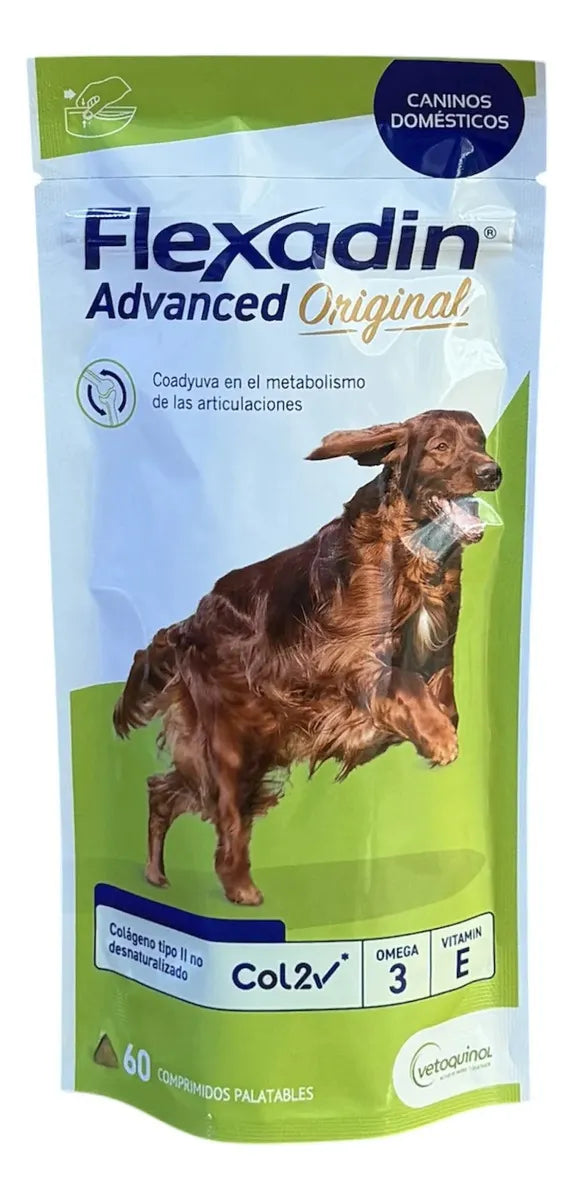 Flexadin Advanced Vetoquinol 60 Comprimidos para Perro