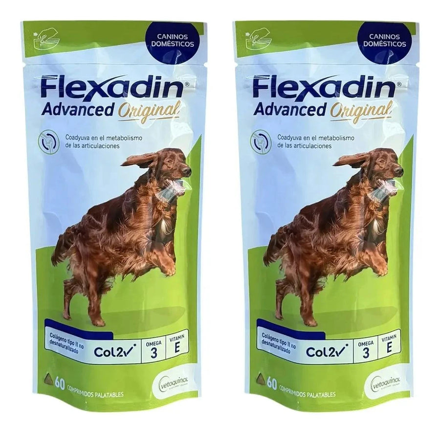 Empaque de Vetoquinol Flexadin Advanced 60 comprimidos, paquete de 2