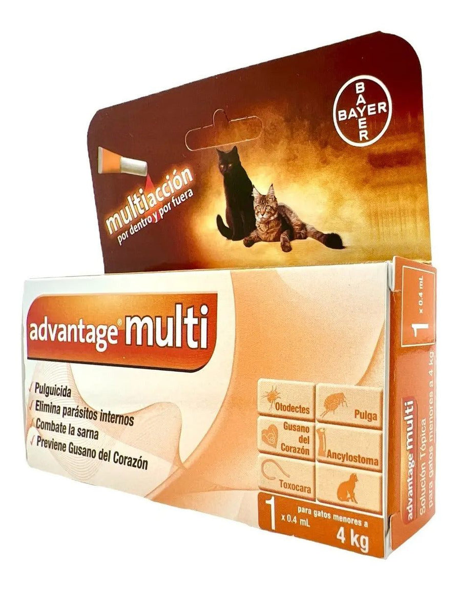 Advantage Multi Gatos hasta 4 kg - pipeta 0.4 ml