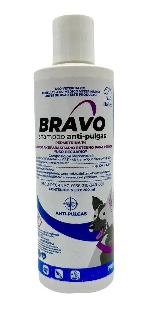 Bravo Shampoo Halvet Antipulgas Perro 200 ml