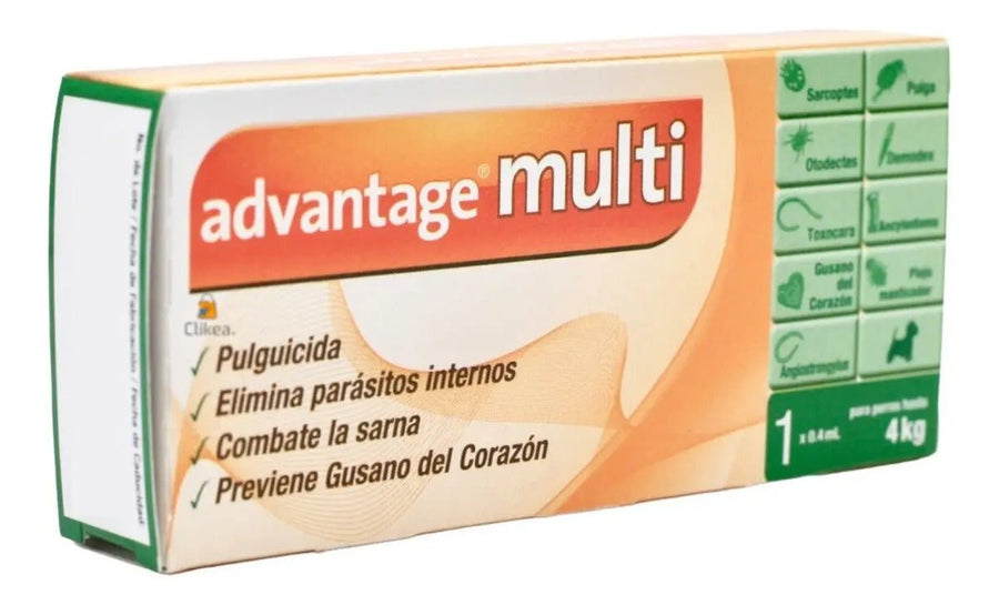 Advantage Multi Pipeta Perro hasta 4 kg 0.4 ml