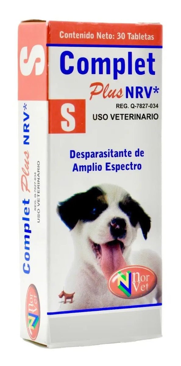 Complet Plus NRV S Norvet Desparasitante Perro 30 tabletas