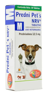 Predni Pets NRV M Norvet Prednisolona 12.5 mg - 30 tabletas
