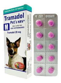 Tramadol Pets NRV M Norvet Tramadol 20 mg Perros y Gatos - 10 tabletas
