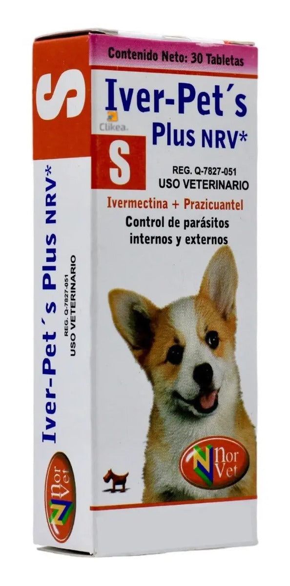 Iver Pets Plus NRV S Norvet Ivermectina Perro - 30 tabletas