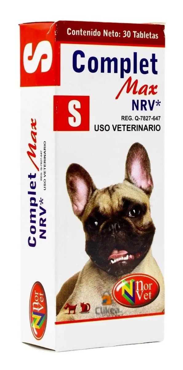 Complet Max NRV S Norvet Desparasitante Perros y Gatos - 30 tabletas