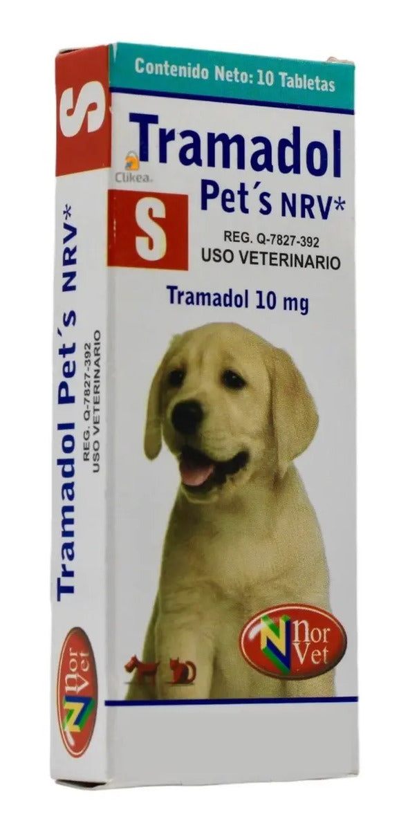 Tramadol Pets NRV S Norvet Tramadol 10 mg Perros y Gatos - 10 tabletas