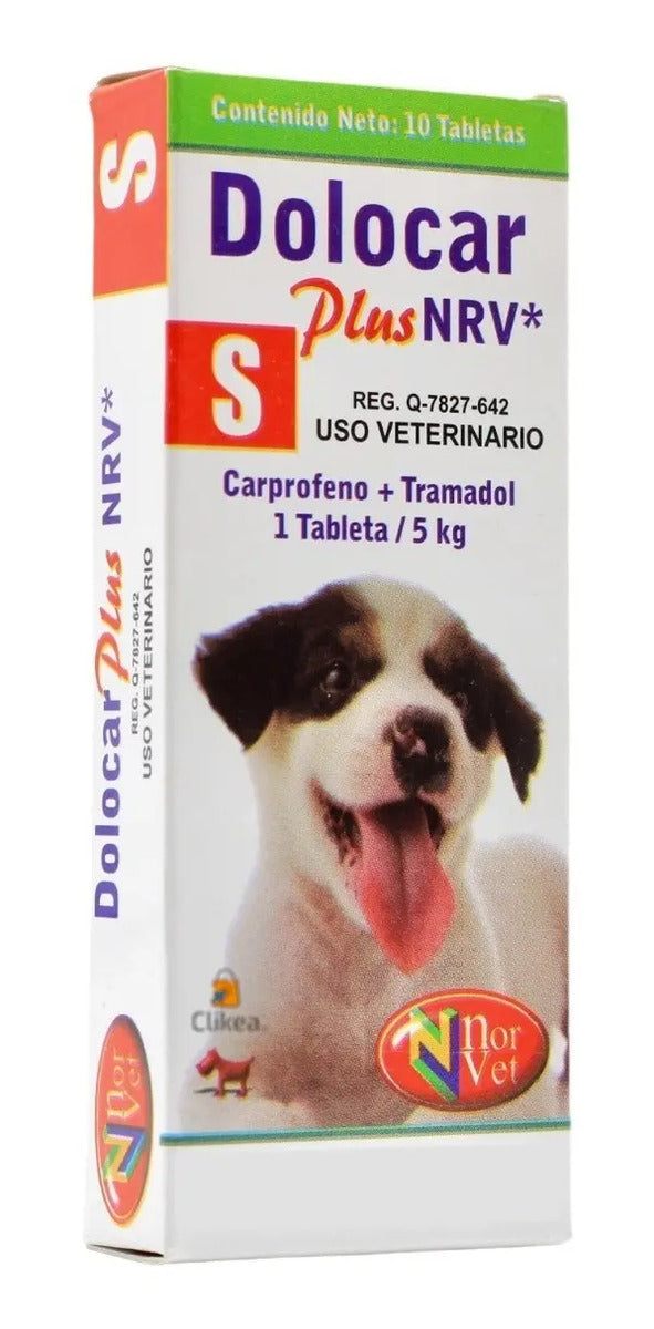 Dolocar Plus NRV S Norvet Carprofeno Tramadol Perro - 10 tabletas