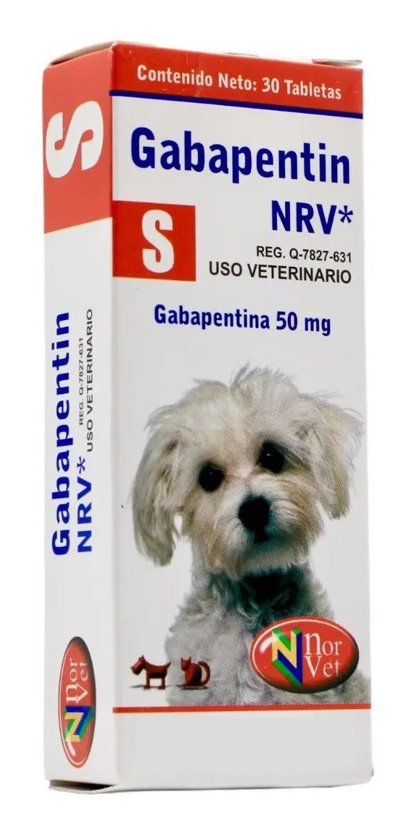 Gabapentin NRV S Norvet Gabapentina 50 mg Perro - 30 tabletas