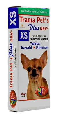 Trama Pets Plus NRV XS Norvet Tramadol Meloxicam Perro - 10 tabletas