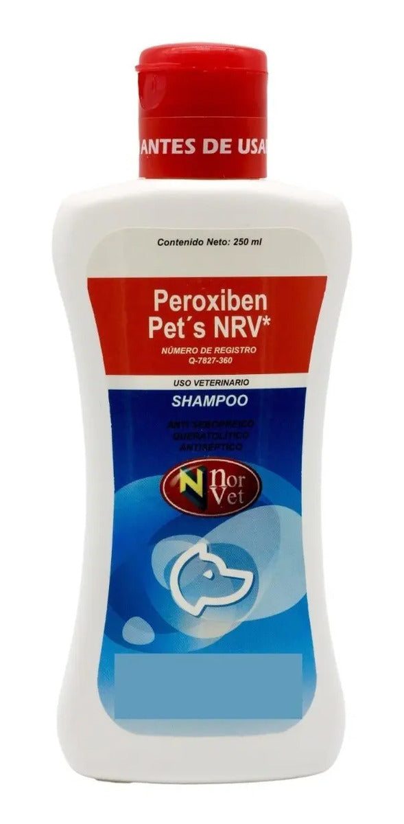 Peroxiben Pets NRV Norvet Shampoo Medicado Perros y Gatos 250 ml