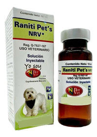 Raniti Pets NRV Norvet Ranitidina Inyectable 15 ml Perros y Gatos