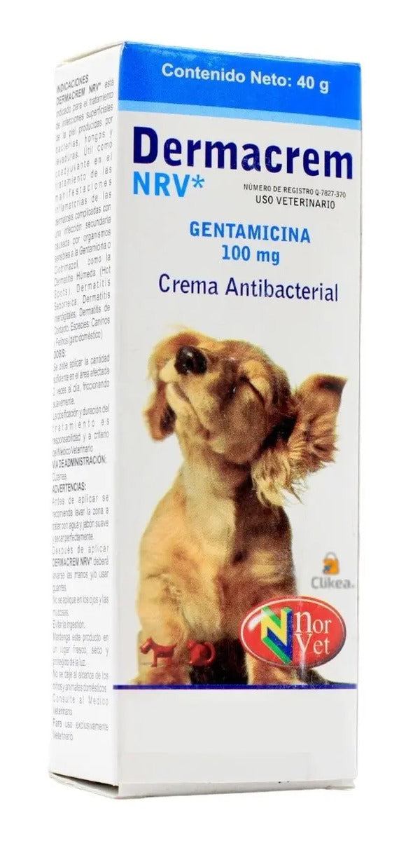 Dermacrem Norvet Crema Topica con Gentamicina Perros y Gatos 40 g
