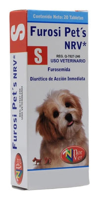 Furosi Pets NRV S Norvet Furosemida Perro 3 kg - 20 tabletas