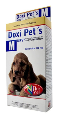 Doxi Pets M Norvet Doxiciclina 100 mg 240 tabletas