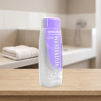 Neutraderm Dermapets shampoo 350 ml — frasco completo en ambiente de higiene