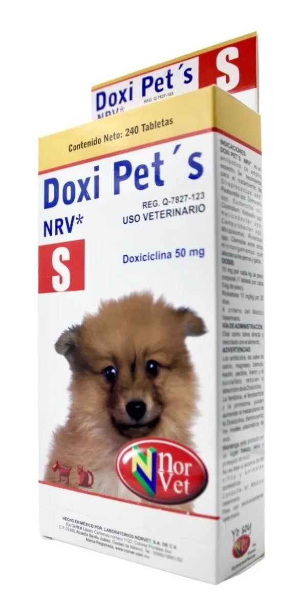Doxi Pets S Norvet Doxiciclina 50 mg 240 tabletas