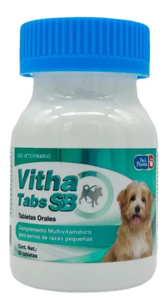 Vitha-Tabs SB Pets Pharma 30 tabletas Perros Raza Pequena