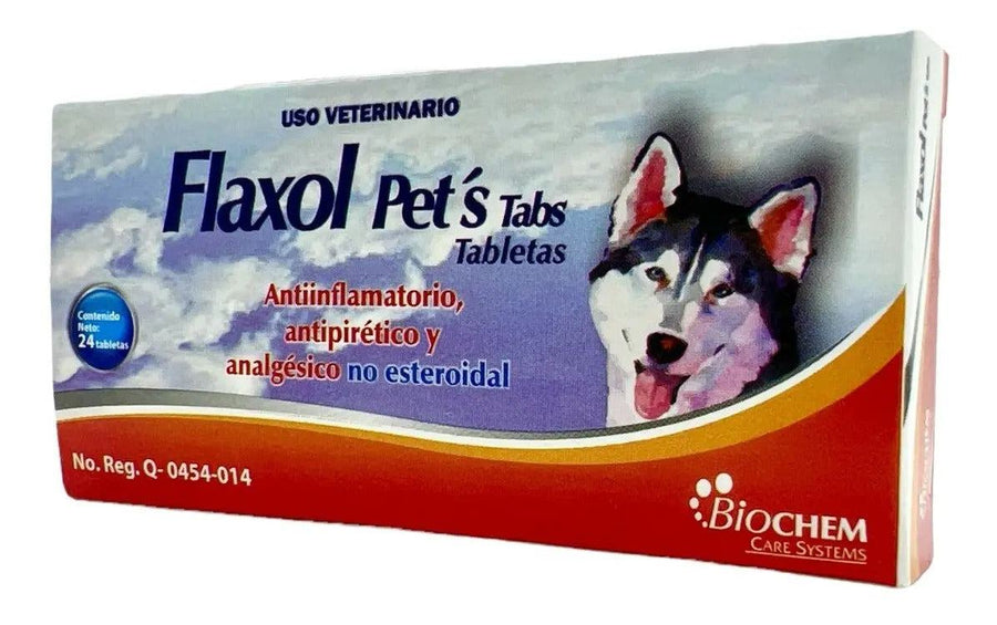 Flaxol Pets Biochem 24 tabletas Perros y Gatos