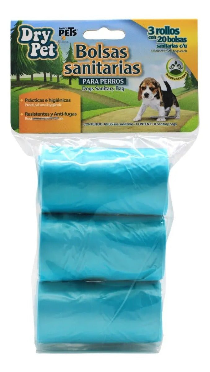 Fancy Pets Bolsas Sanitarias para Perros - 3 rollos
