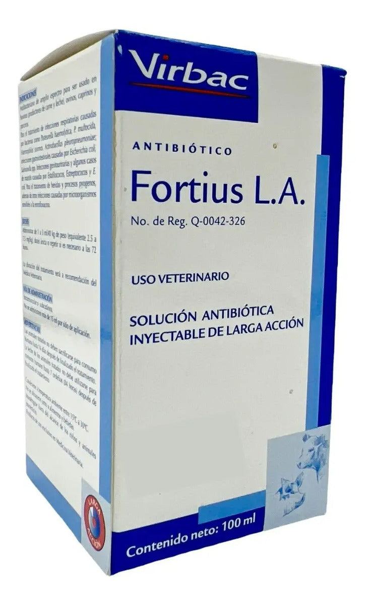 Virbac Fortius L.A. Solucion Antibiotica Bovinos 100 ml