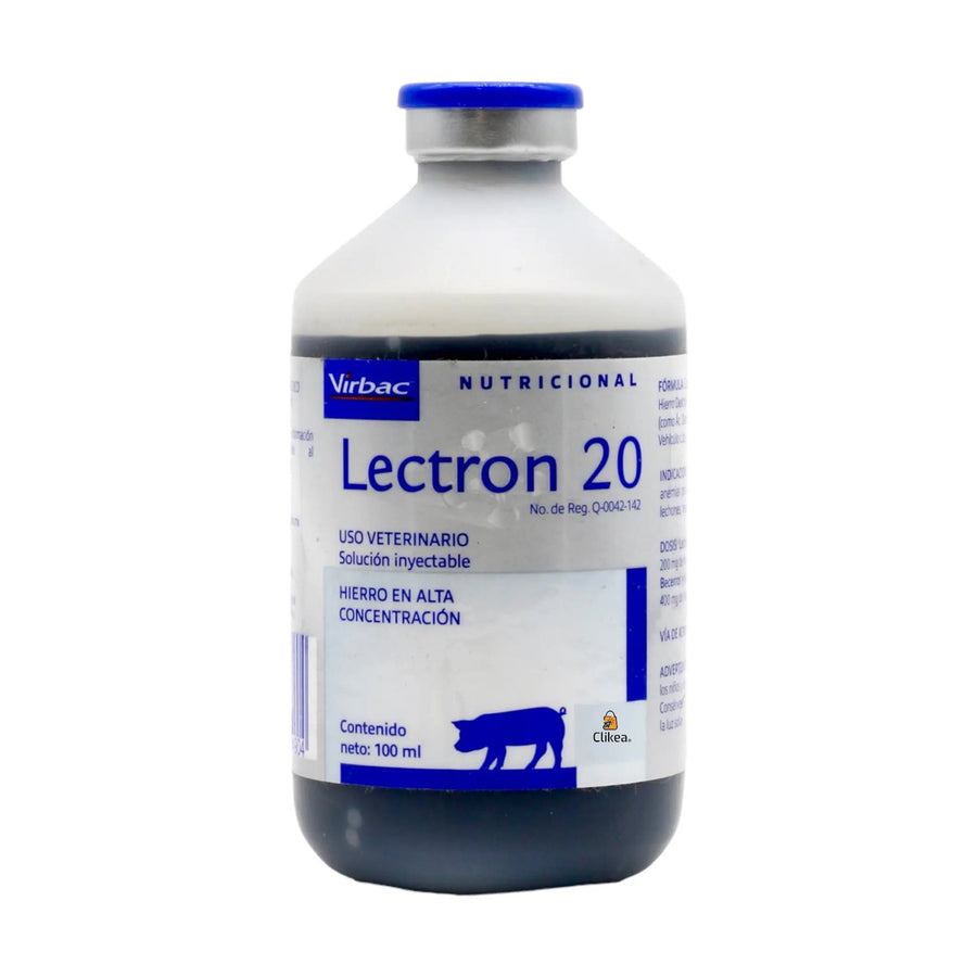 Lectron 20 Virbac 100 ml, frasco completo