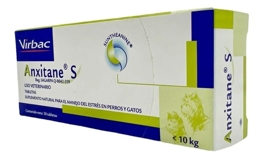 Virbac Anxitane S Menores de 10 kg 30 tabletas
