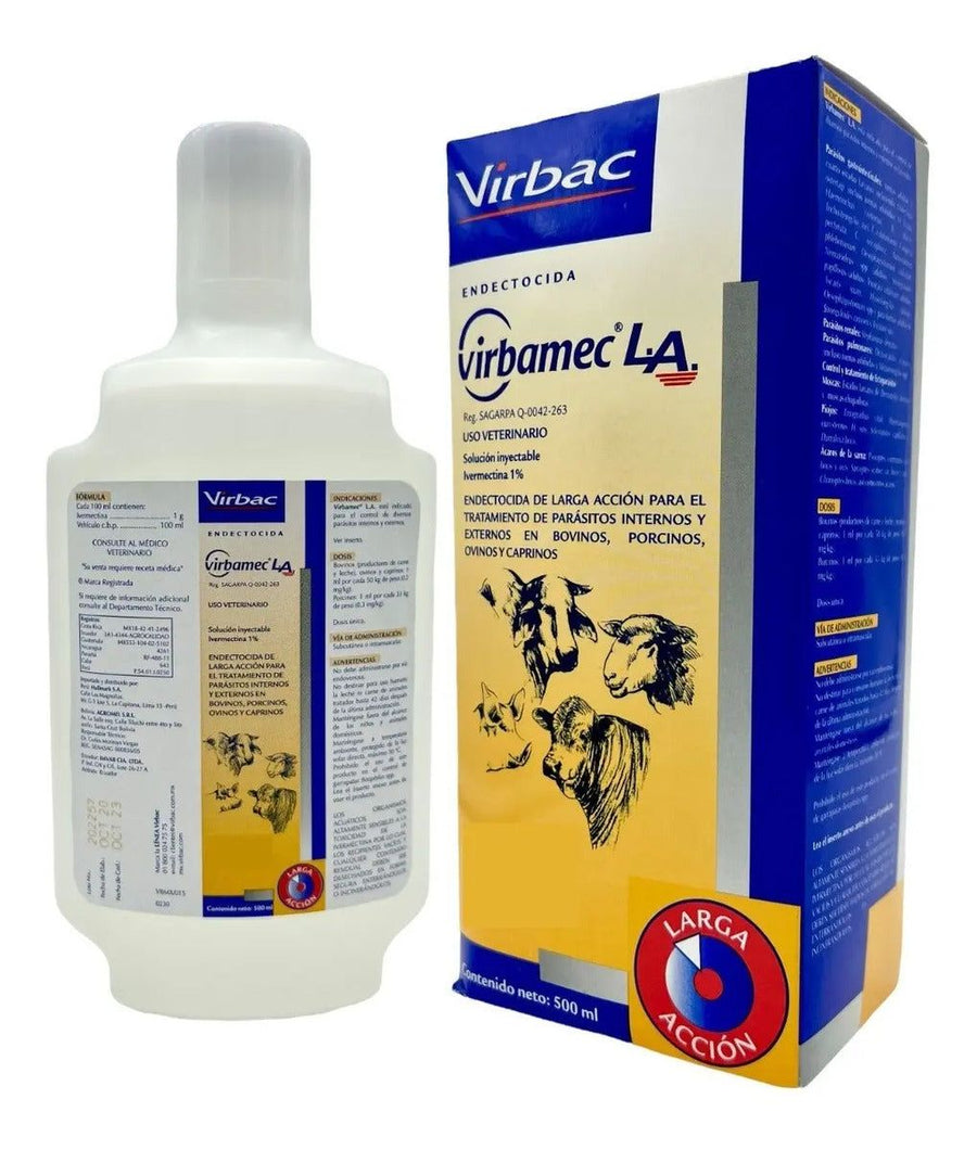 Virbac Virbamec L.A. Ivermectina 1% 500 ml