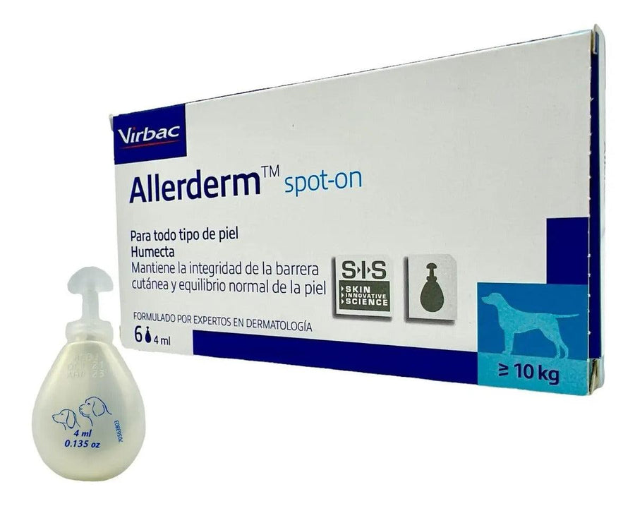 Virbac Allerderm Spot-On 6 pipetas 4 ml mas de 10 kg