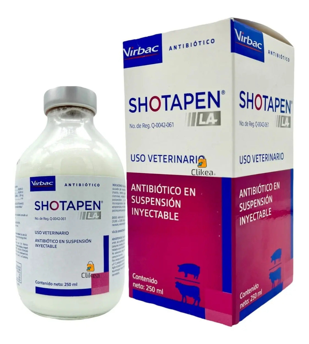 Virbac Shotapen L.A. Antibiotico 250 ml