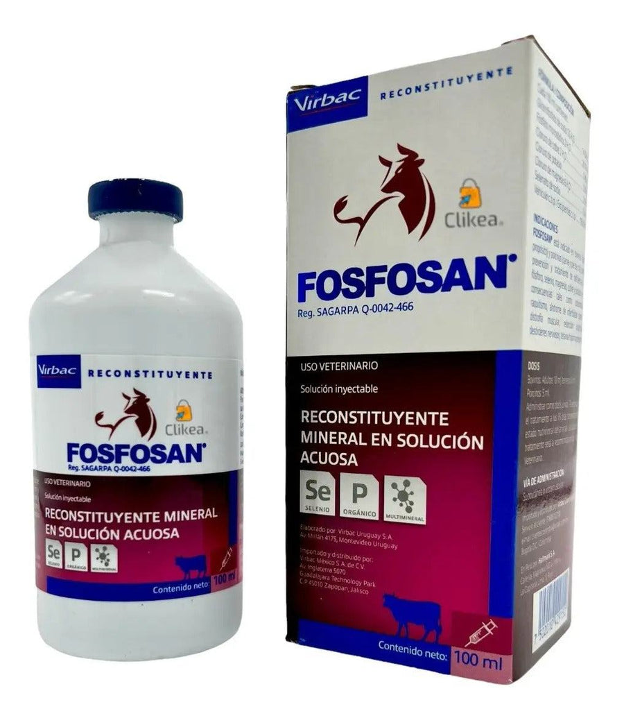 Virbac Fosfosan Reconstituyente Mineral 100 ml