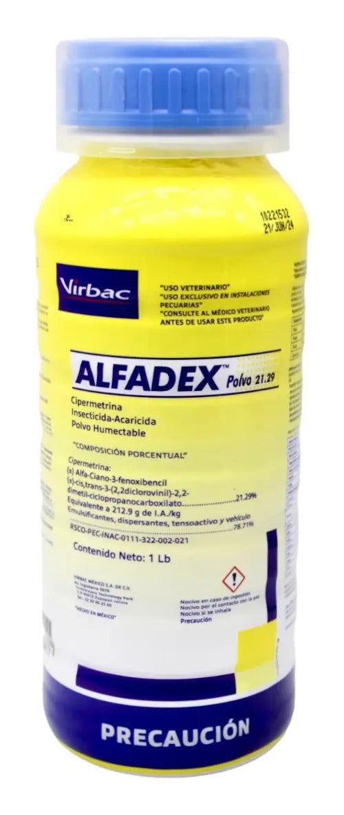 Virbac Alfadex Insecticida-Acaricida 454 g