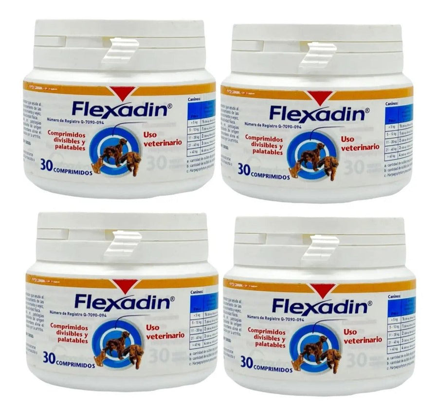 Vetoquinol Flexadin 30 Tabletas Perro - Paquete 4