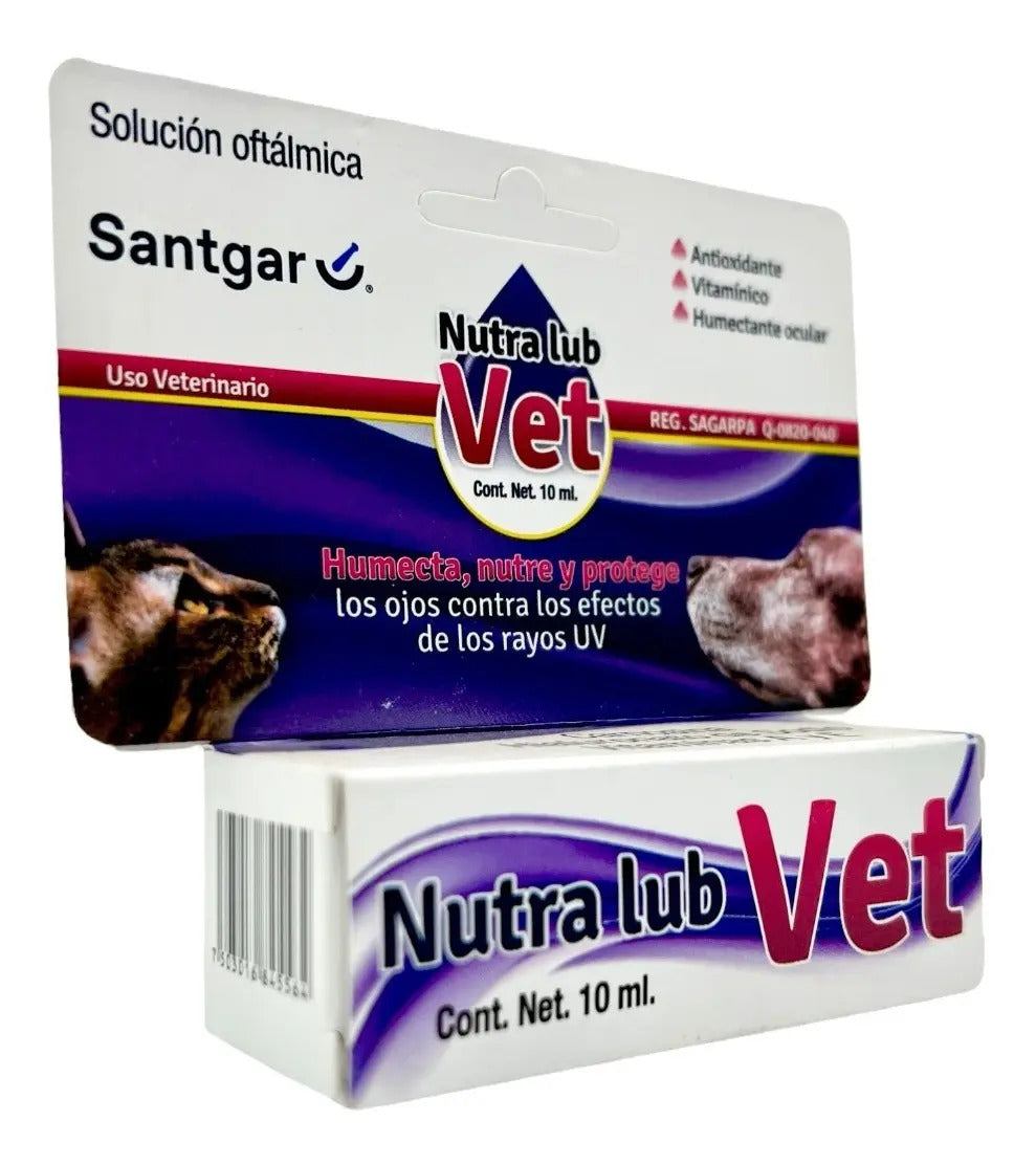 Santgar Nutra Lub Vet Solucion Ocular 10 ml Perro y Gato