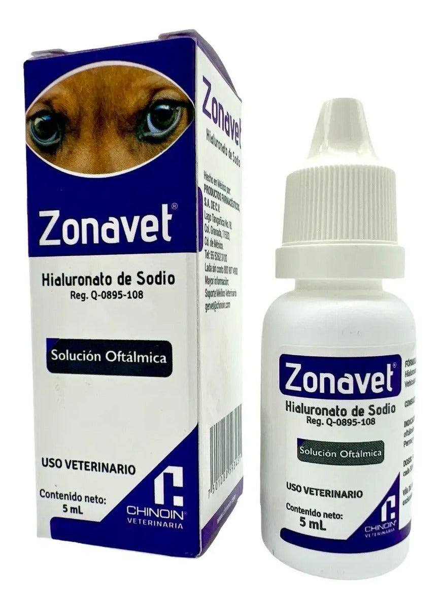 Chinoin Zonavet Hialuronato de Sodio Oftalmico 5 ml