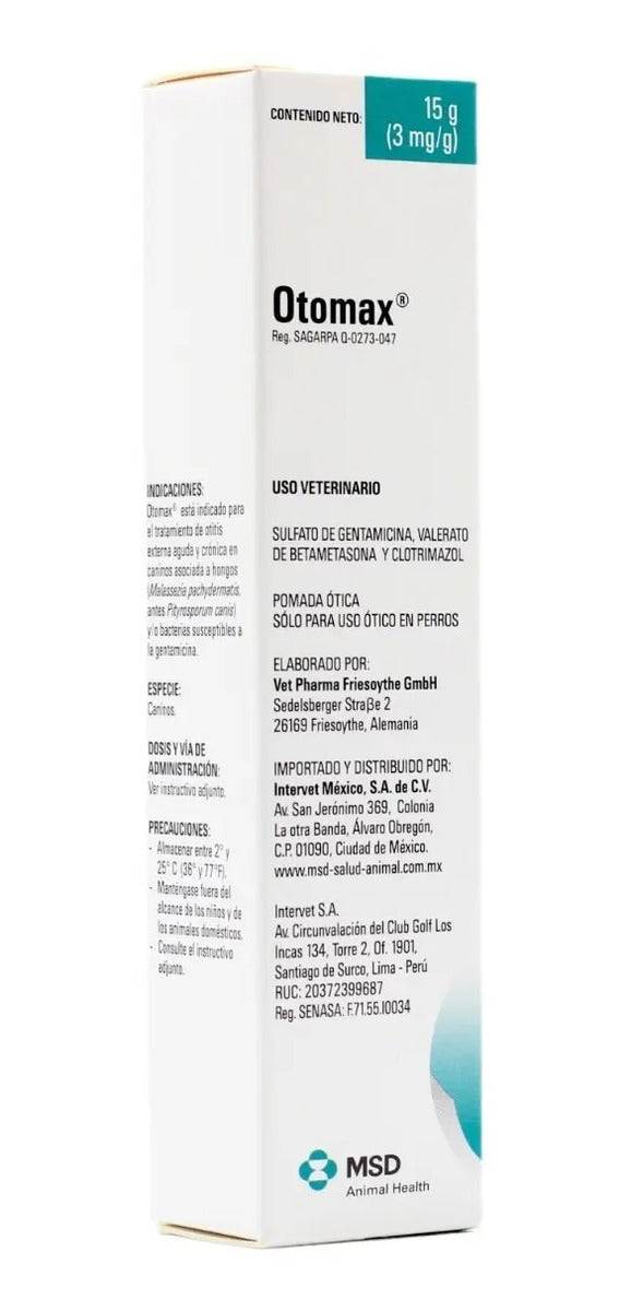 MSD Salud Animal Otomax Pomada Otica 15 g Perro