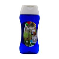 Terbigerm Shampoo InnoPharma 250 ml — frasco completo con iluminación de estudio, etiqueta fotográfica original y fondo blanco