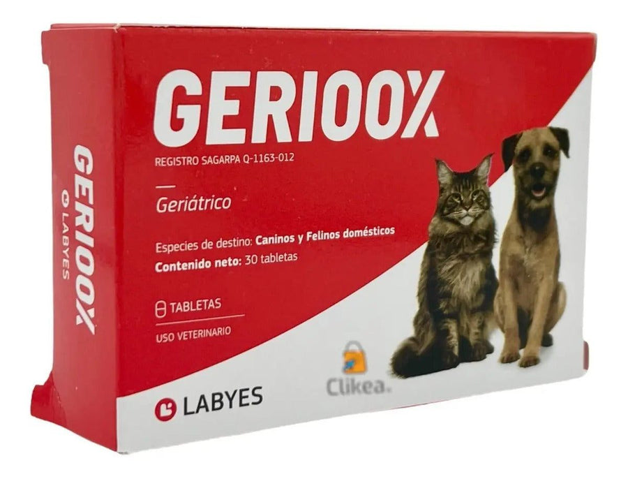 Labyes Gerioox Suplemento Geriatrico 30 Tabletas Perro y Gato