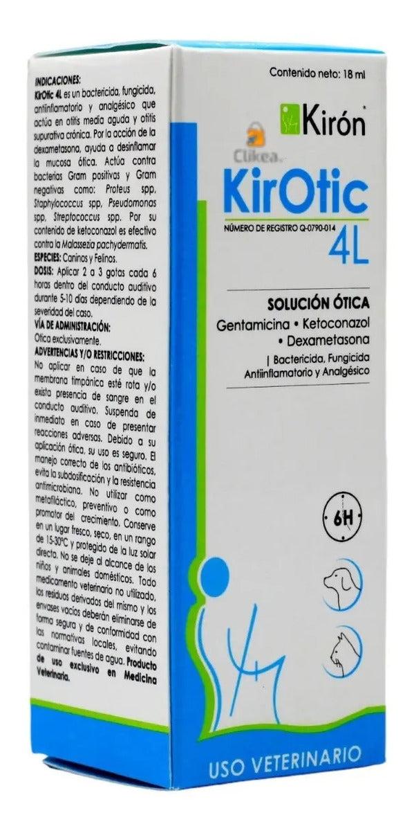 Kiron Kirotic 4L Solucion Otica 18 ml Perro y Gato