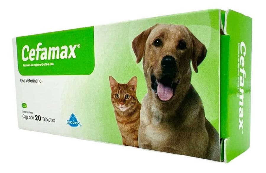 Bio Zoo Cefamax Cefalexina 20 Tabletas Perro y Gato