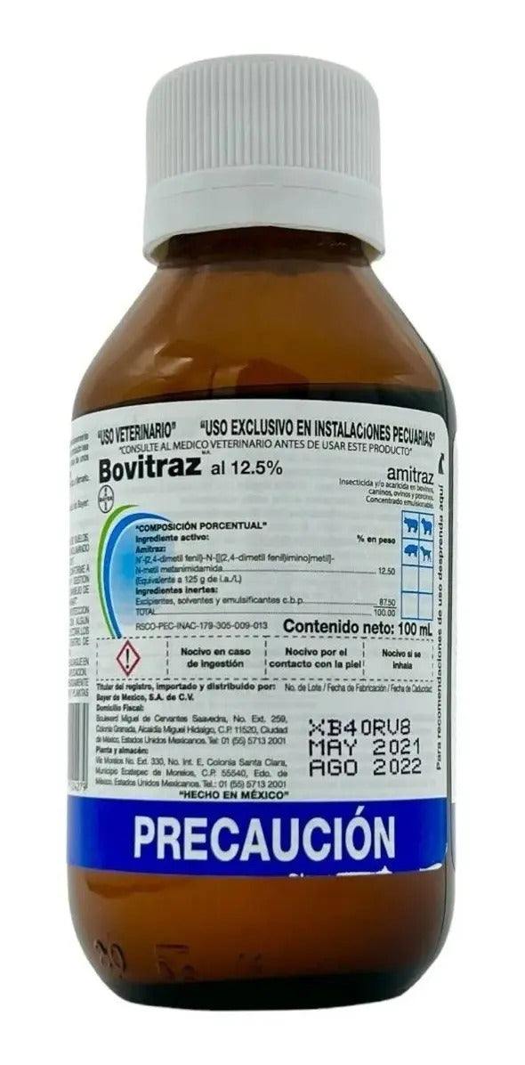 Bovitraz 12.5% Garrapaticida, Sarnicida y Piojicida 100 ml