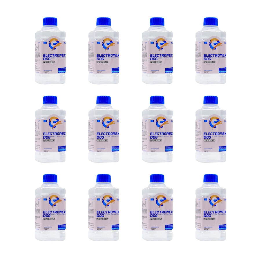 Electrodex Rehidratante para Perros 625 ml - Caja con 12 Piezas — doce botellas completas de 625ml