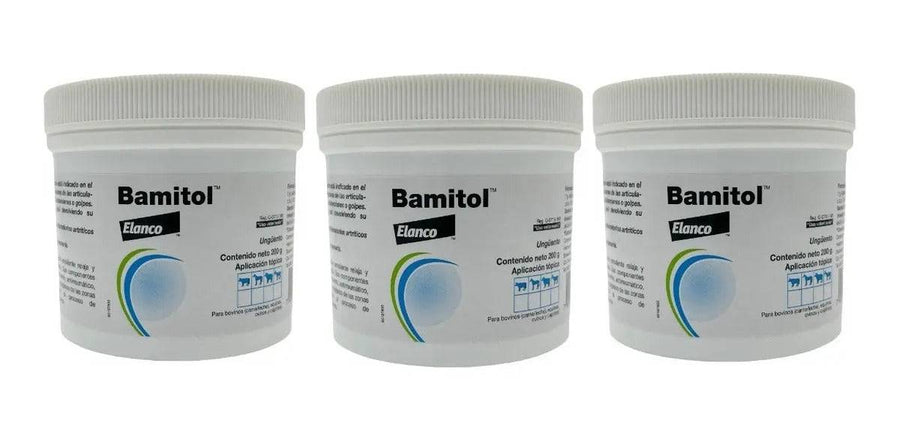 Bamitol Unguento Veterinario 200 g - Paquete de 3