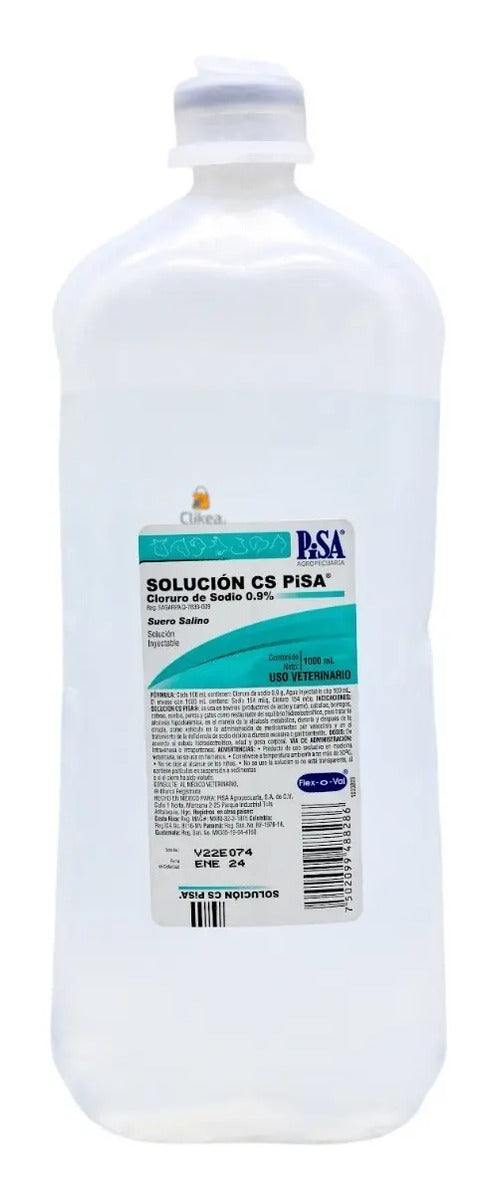 Solucion CS PiSA Cloruro de Sodio 0.9% Uso Veterinario 1 L